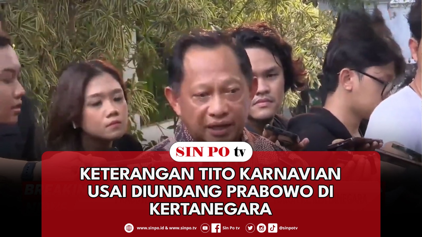 Keterangan Tito Karnavian Usai Diundang Prabowo Di Kertanegara