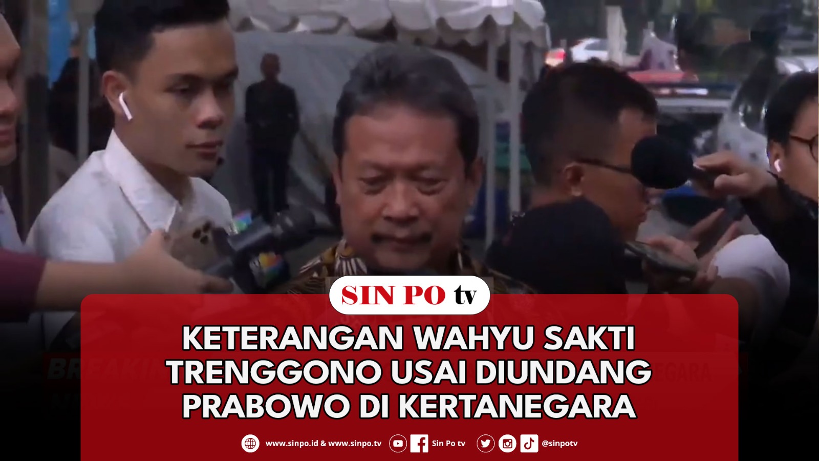 Keterangan Wahyu Sakti Trenggono Usai Diundang Prabowo Di Kertanegara
