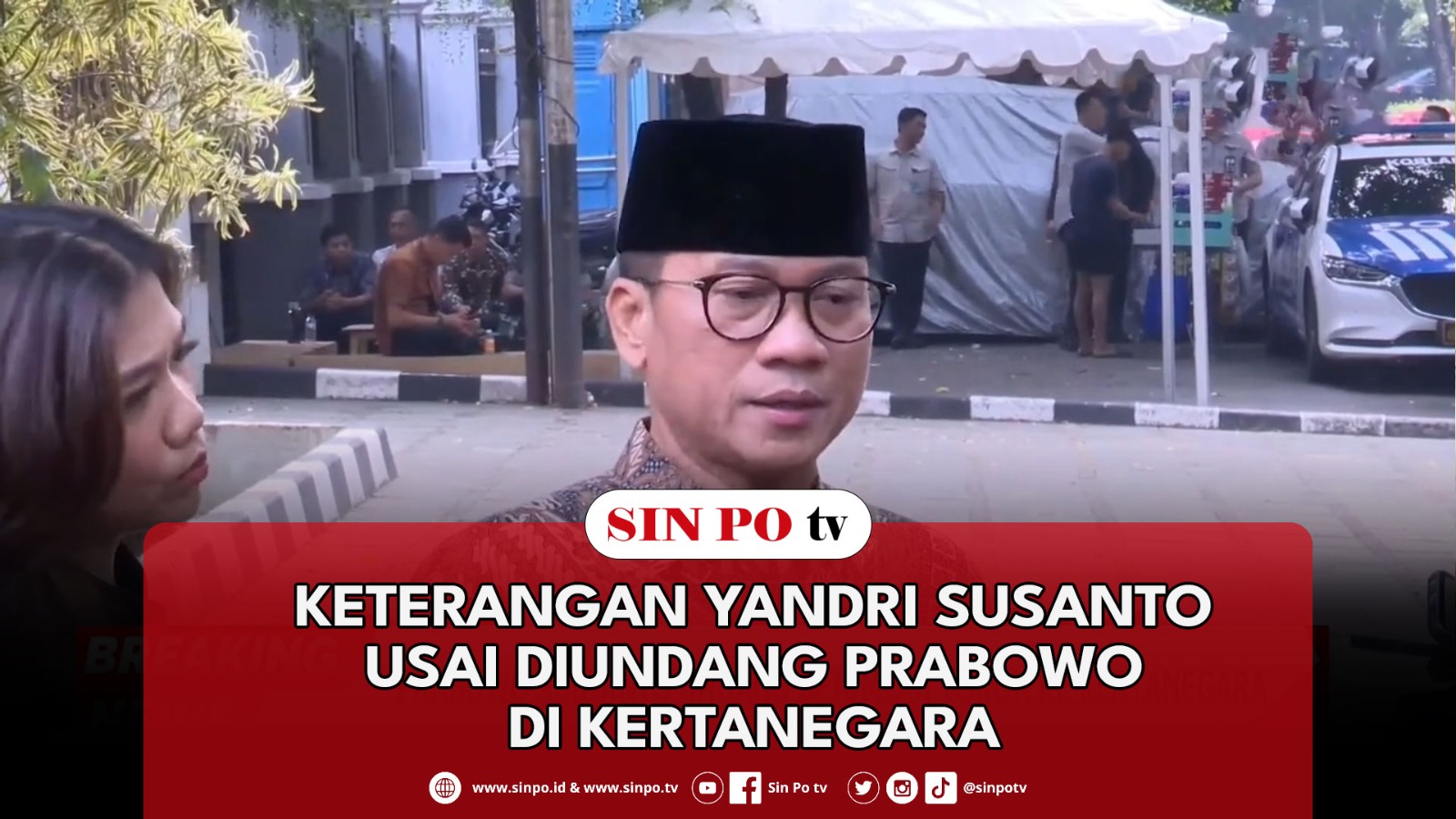 Keterangan Yandri Susanto Usai Diundang Prabowo di Kertanegara