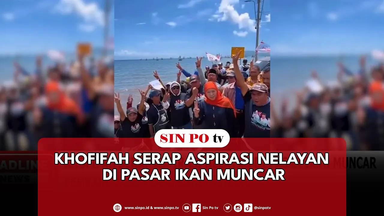 Khofifah Serap Aspirasi Nelayan Di Pasar Ikan Muncar