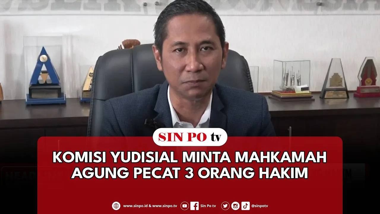 Komisi Yudisial Minta Mahkamah Agung Pecat 3 Orang Hakim