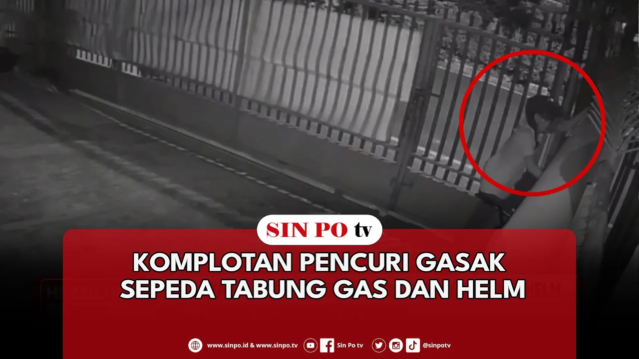 Komplotan Pencuri Gasak Sepeda Tabung Gas Dan Helm