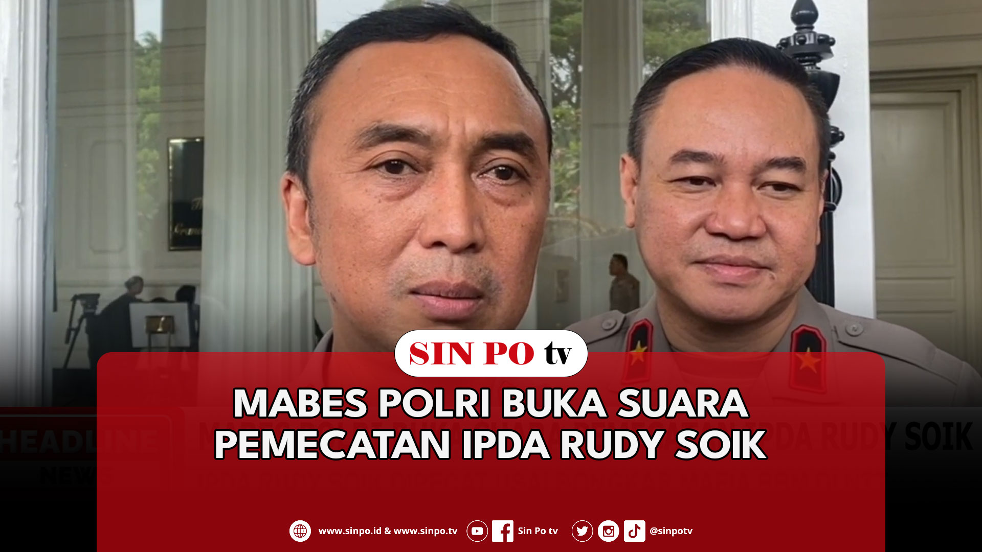 Mabes Polri Buka Suara Pemecatan IPDA Rudy Soik