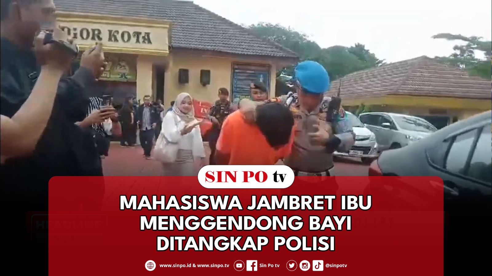 Mahasiswa Jambret Ibu Menggendong Bayi Ditangkap Polisi