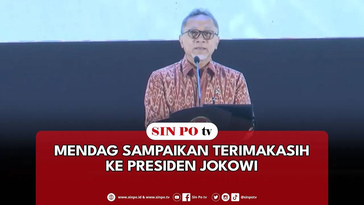 Mendag Sampaikan Terimakasih Ke Presiden Jokowi
