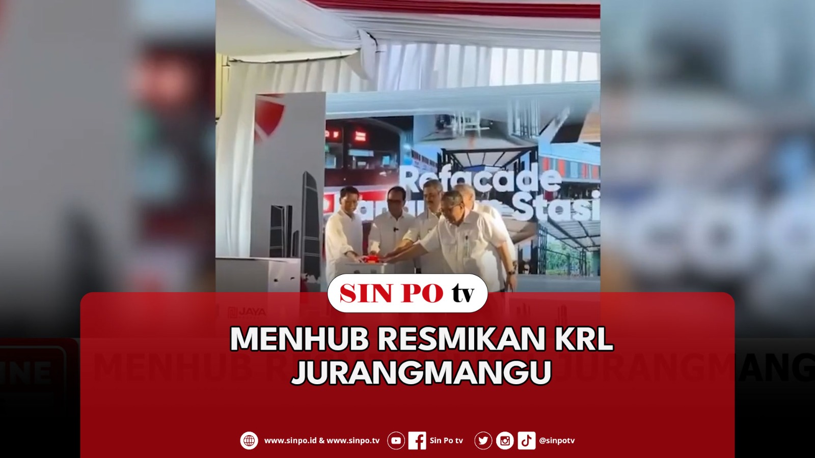 Menhub Resmikan KRL Jurangmangu