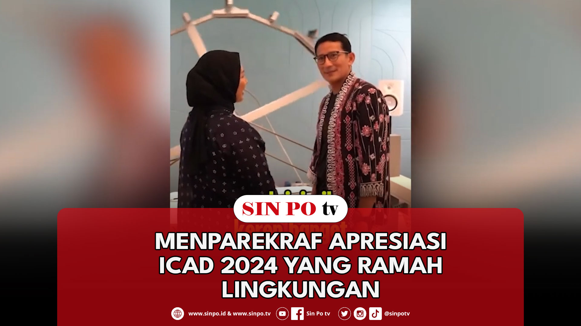 Menparekraf Apresiasi ICAD 2024 Yang Ramah Lingkungan