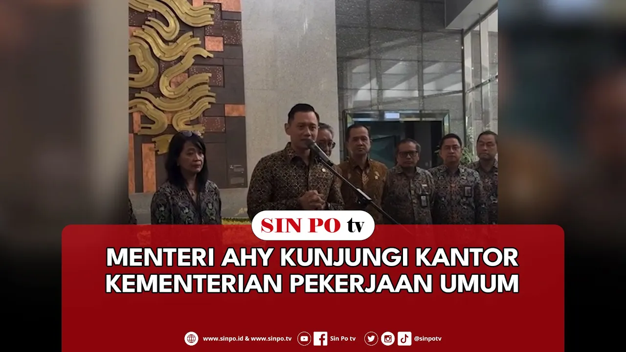 Menteri AHY Kunjungi Kantor Kementerian Pekerjaan Umum