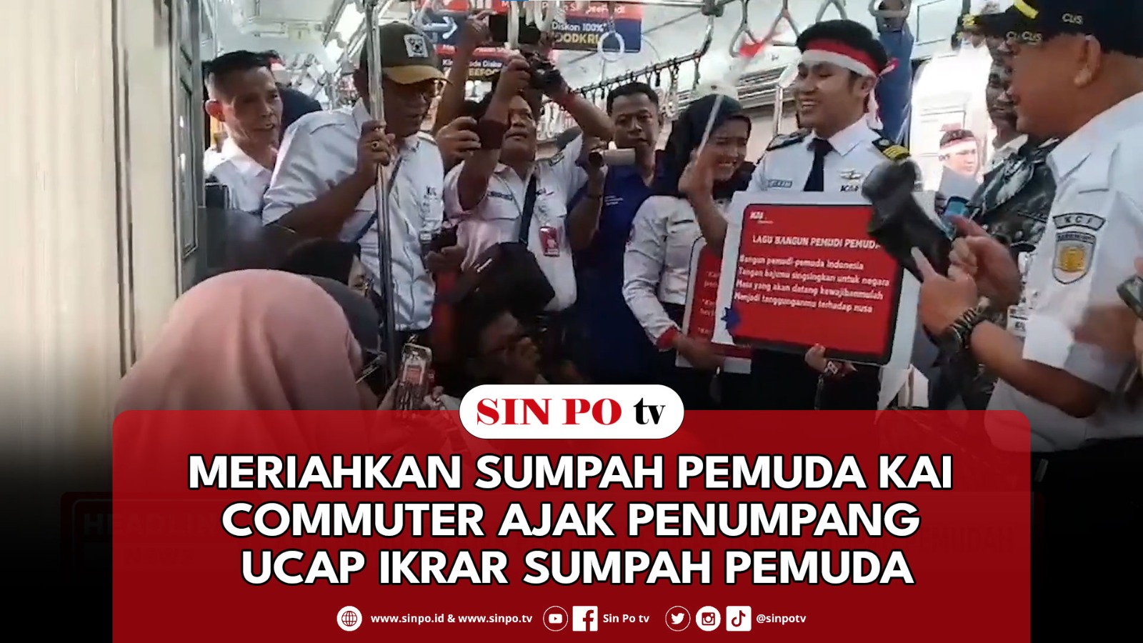 Meriahkan Sumpah Pemuda KAI Commuter Ajak Penumpang Ucap Ikrar Sumpah Pemuda