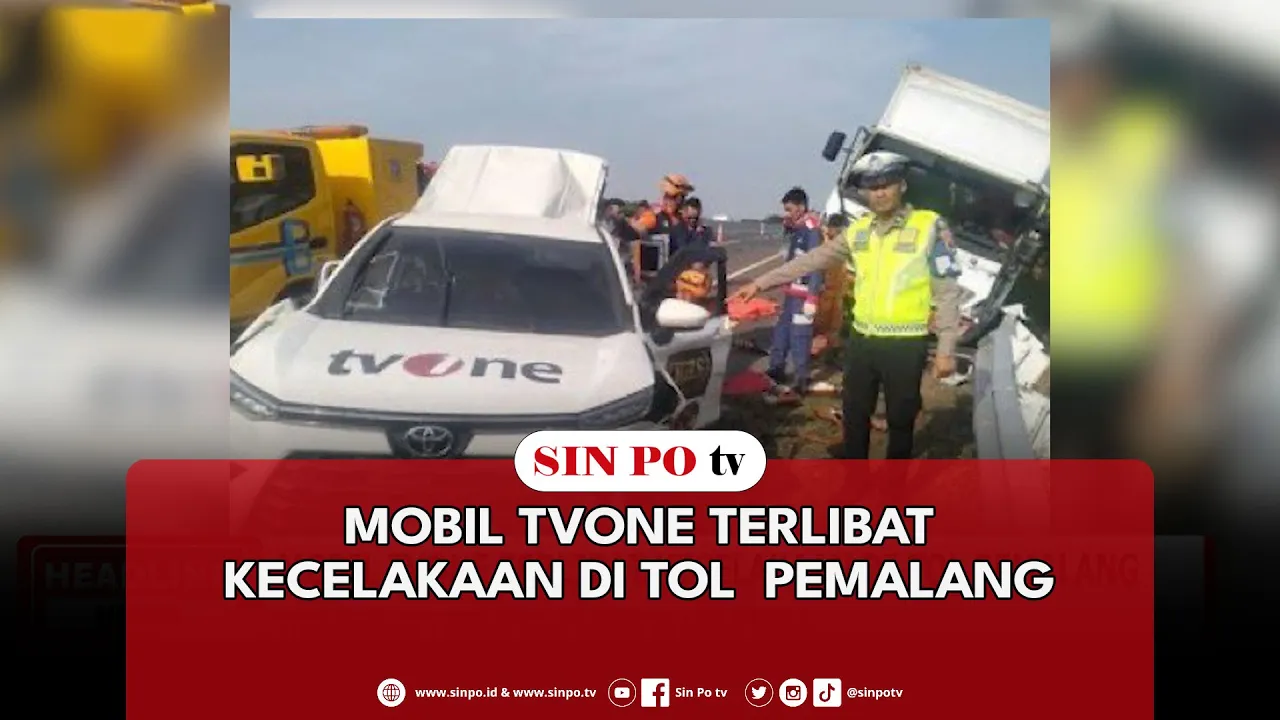 Mobil TVOne Terlibat Kecelakaan Di Tol  Pemalang