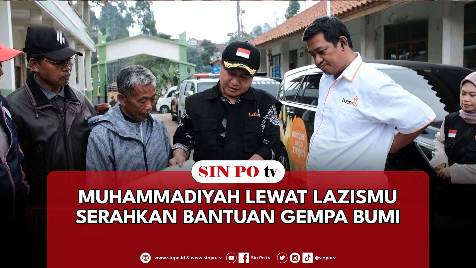 Muhammadiyah Lewat Lazismu Serahkan Bantuan Gempa Bumi