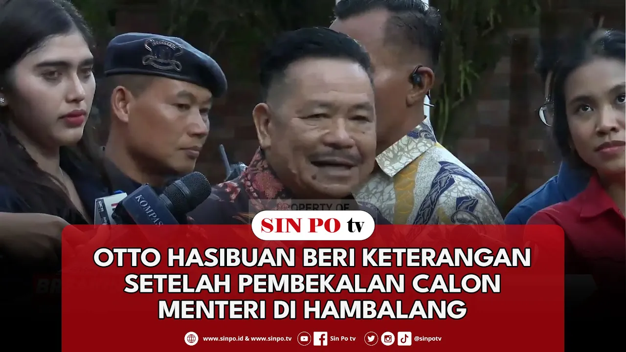 Otto Hasibuan Beri Keterangan Setelah Pembekalan Calon Menteri Di Hambalang