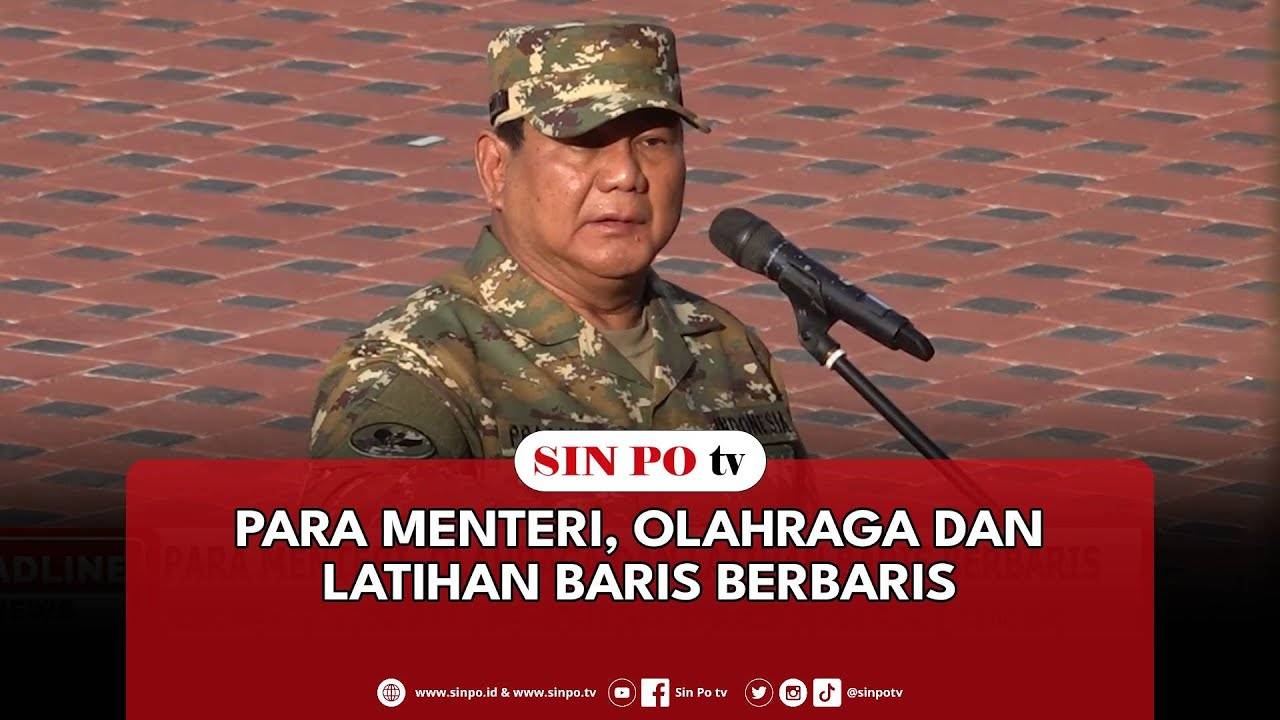 Para Menteri, Olahraga Dan Latihan Baris Berbaris