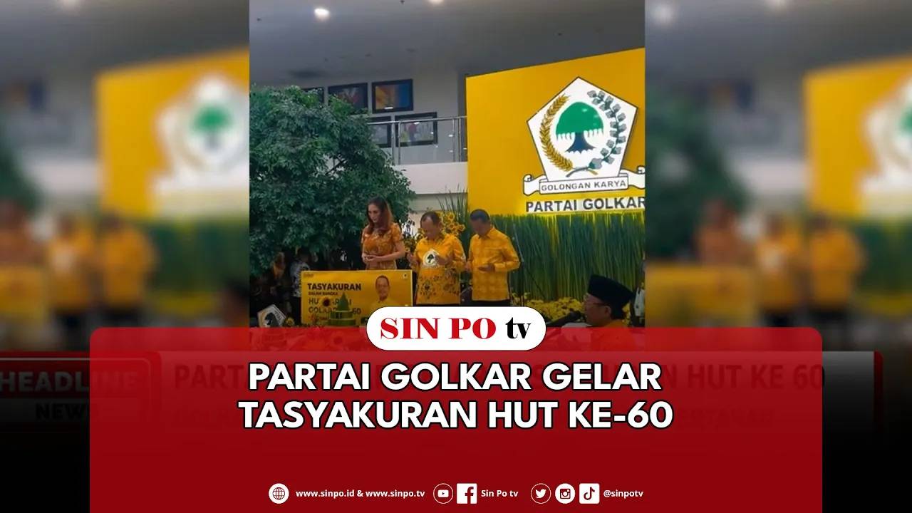 Partai Golkar Gelar Tasyakuran HUT Ke - 60