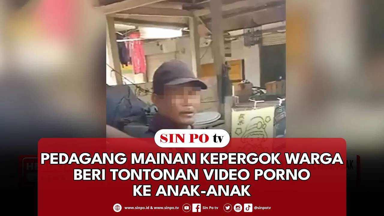 Pedagang Mainan Kepergok Warga Beri Tontonan Video Porno Ke Anak-Anak