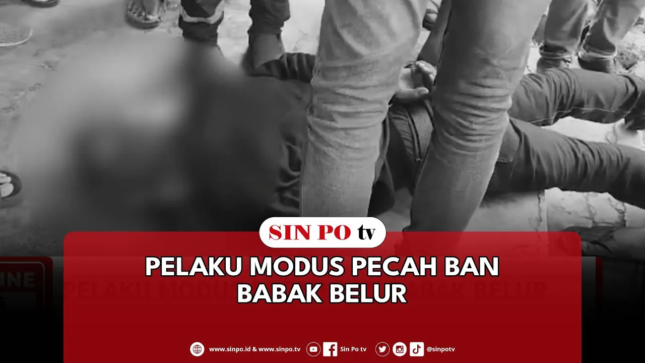 Pelaku Modus Pecah Ban Babak Belur