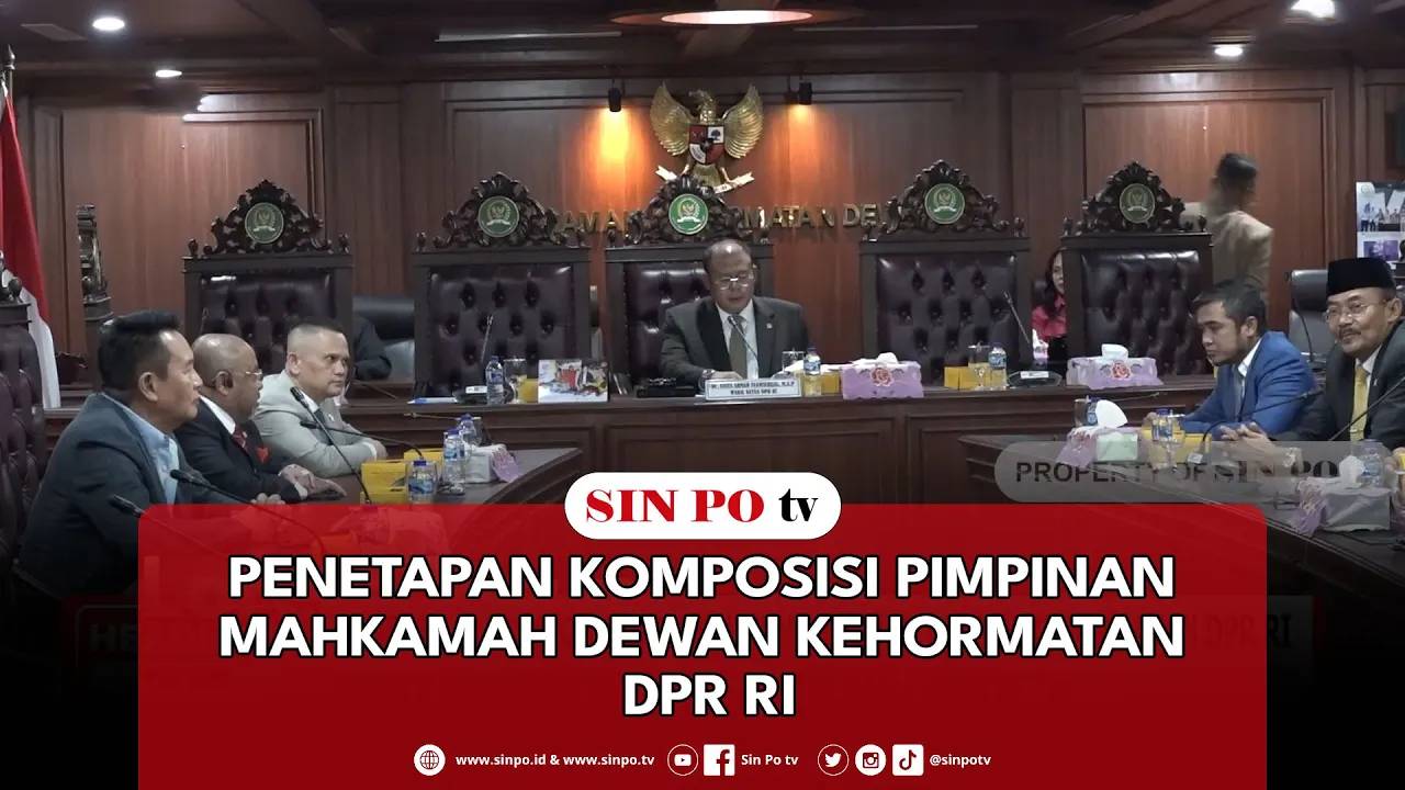 Penetapan Komposisi Pimpinan Mahkamah Dewan Kehormatan DPR RI