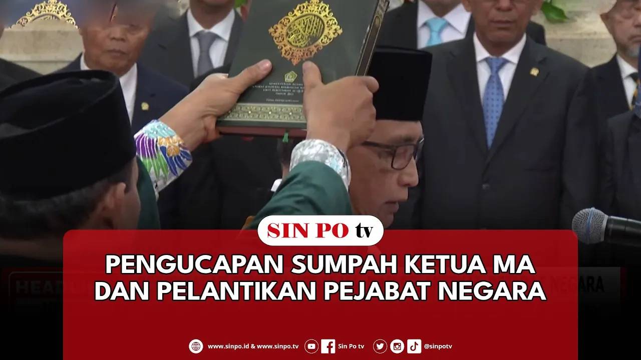 Pengucapan Sumpah Ketua MA Dan Pelantikan Pejabat Negara