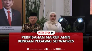 Perpisahan Ma'ruf Amin Dengan Pegawai Setwapres