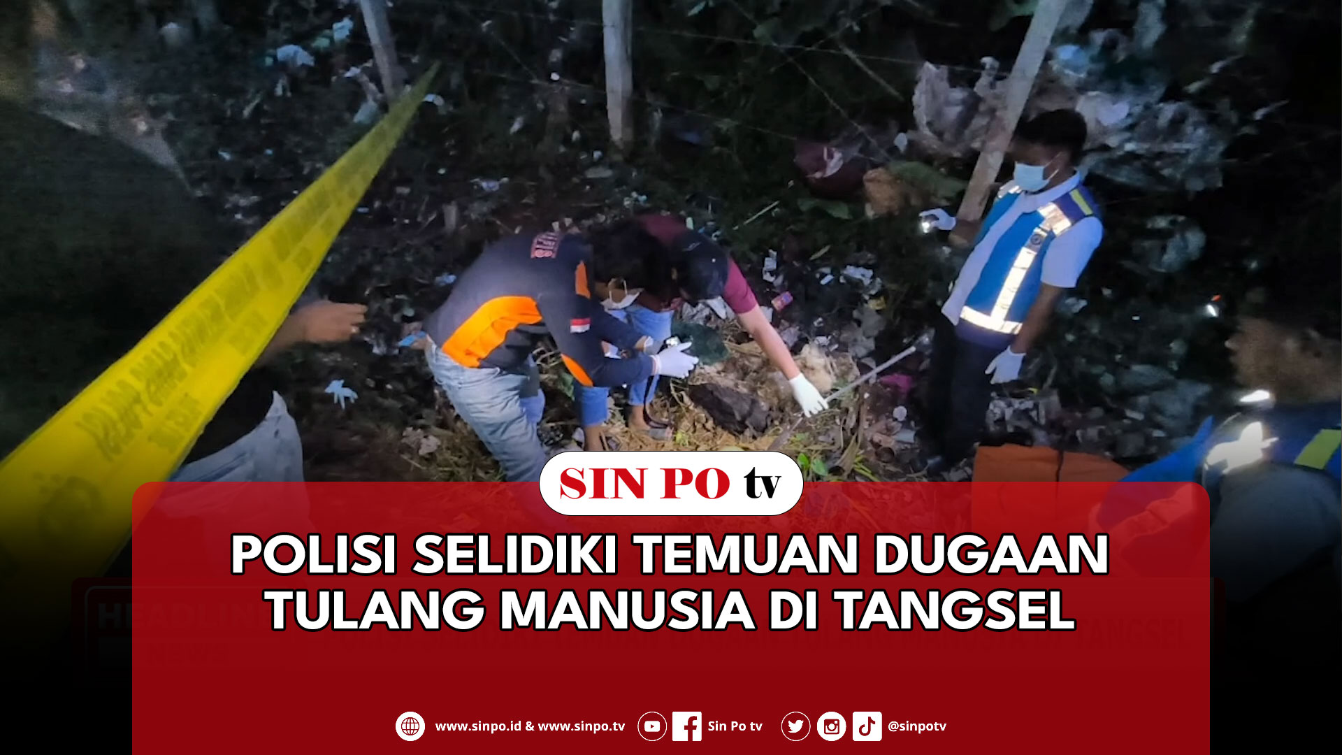 Polisi Selidiki Temuan Dugaan Tulang Manusia Di Tangsel