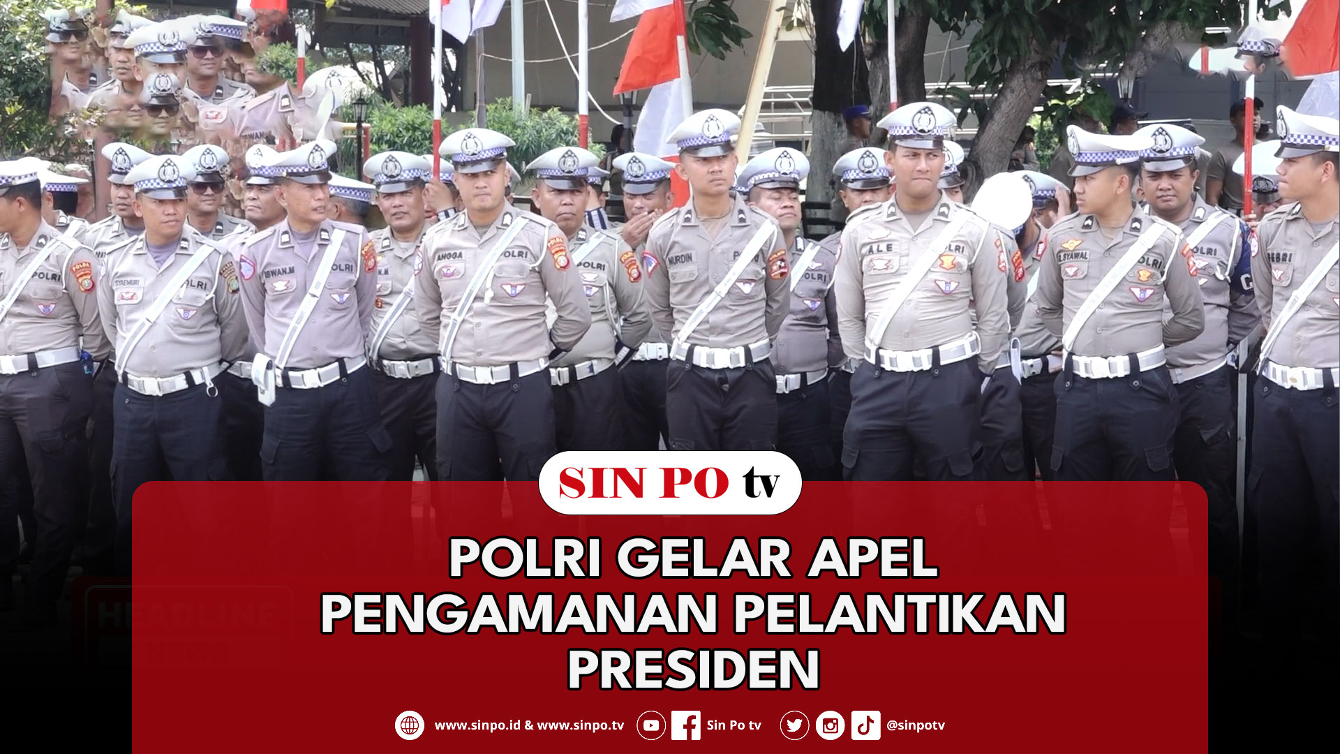 Polri Gelar Apel Pengamanan Pelantikan Presiden