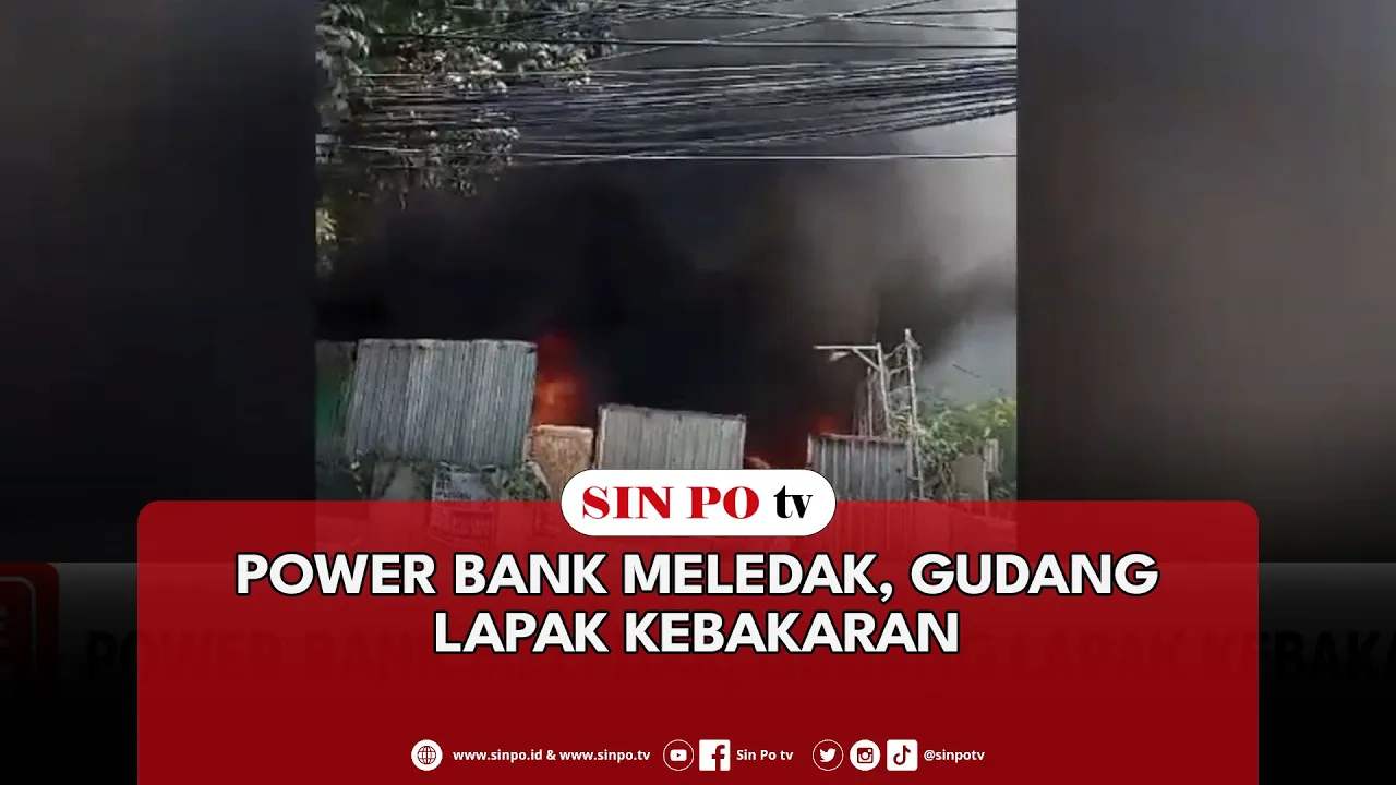 Power Bank Meledak, Gudang Lapak Kebakaran