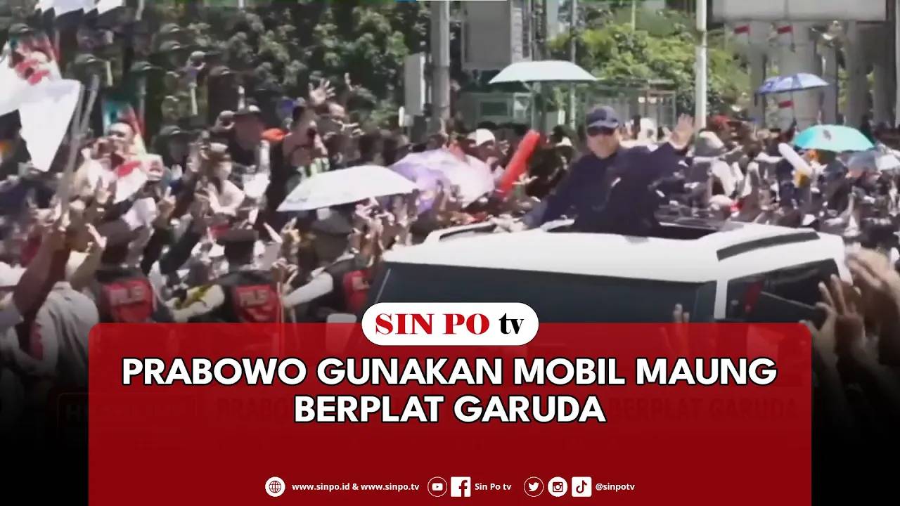Prabowo Gunakan Mobil Maung Berplat Garuda