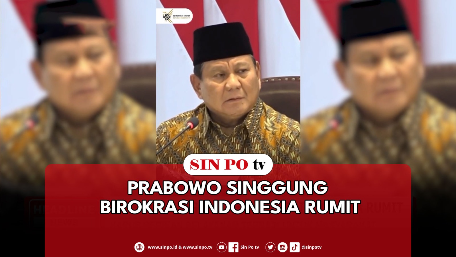 Prabowo Singgung Birokrasi Indonesia Rumit