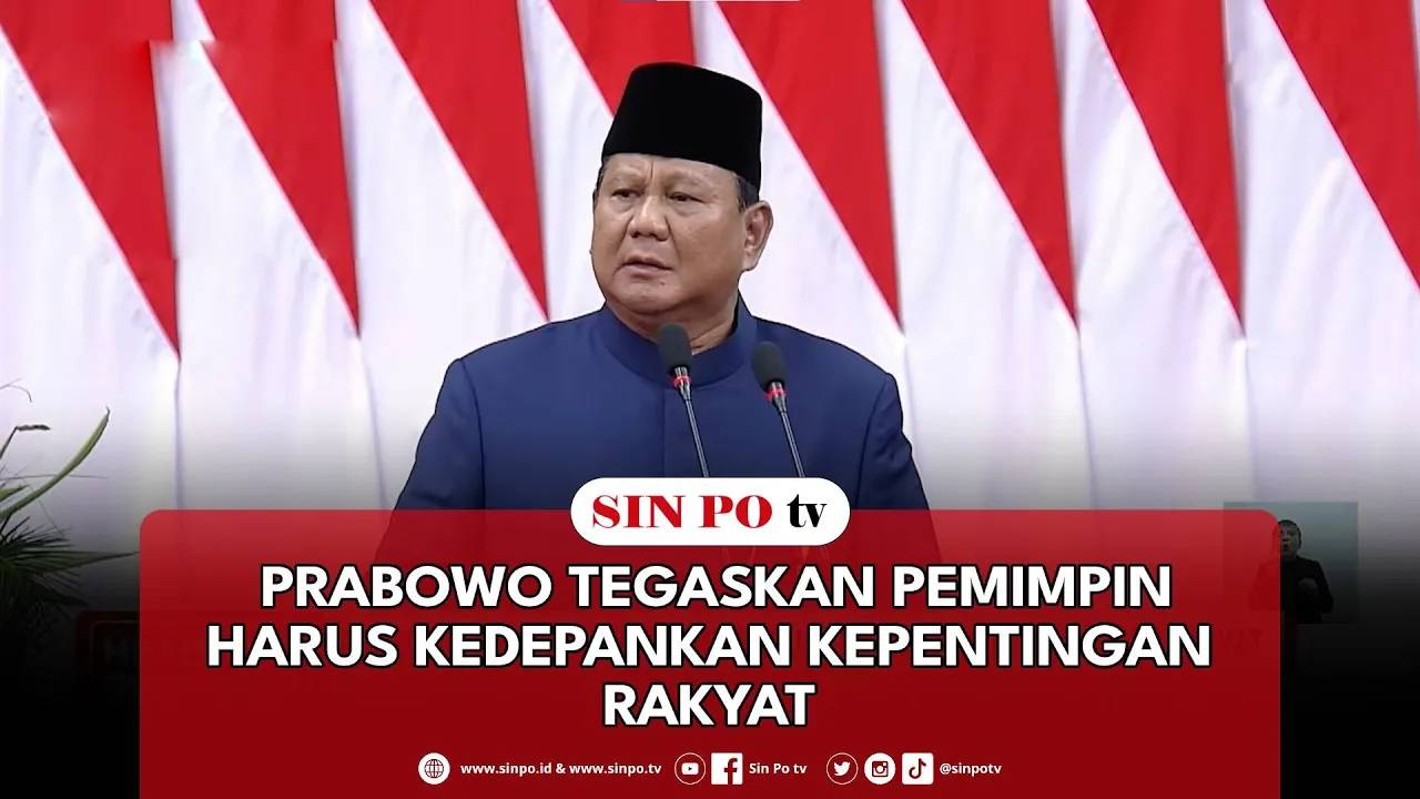 Prabowo Tegaskan Pemimpin Harus Kedepankan Kepentingan Rakyat