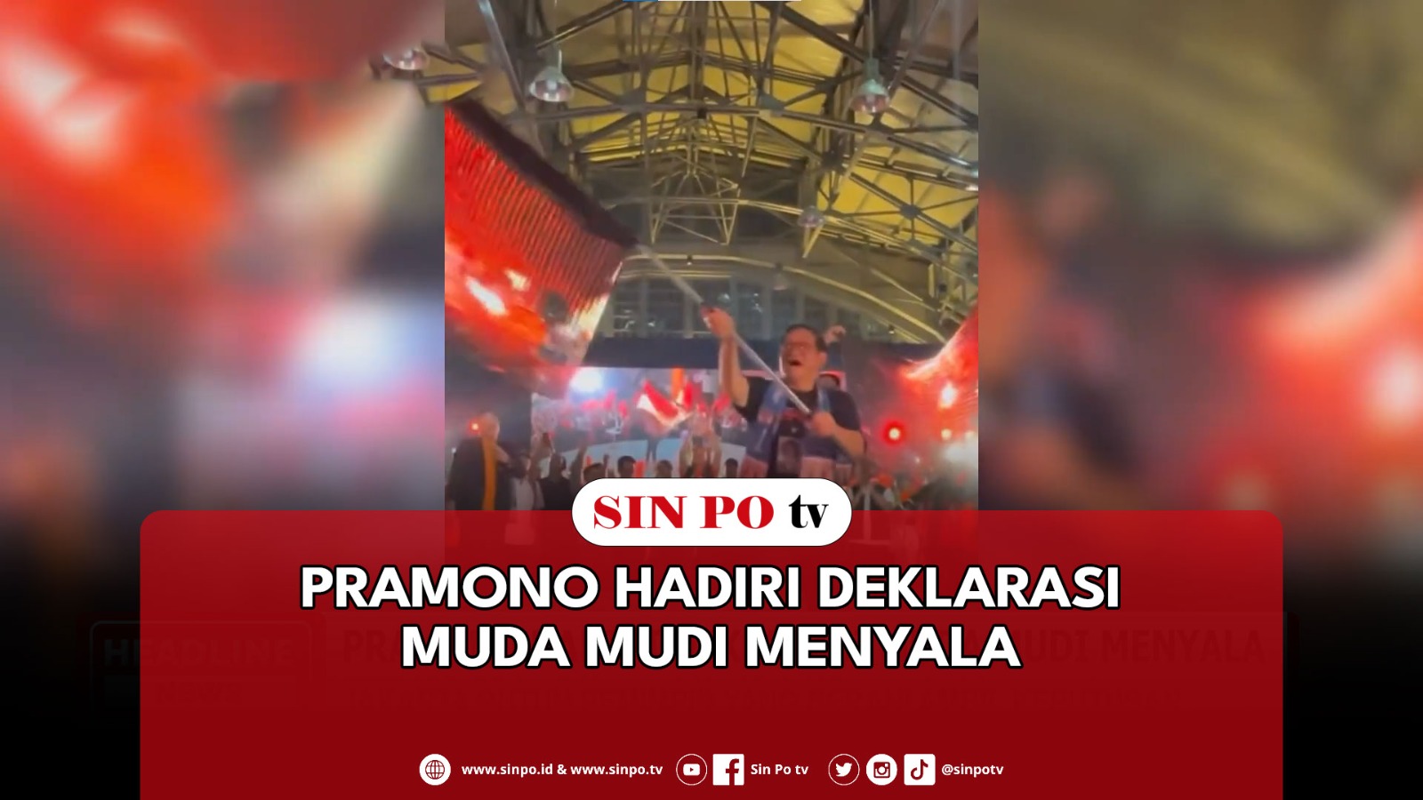 Pramono Hadiri Deklarasi Muda Mudi Menyala