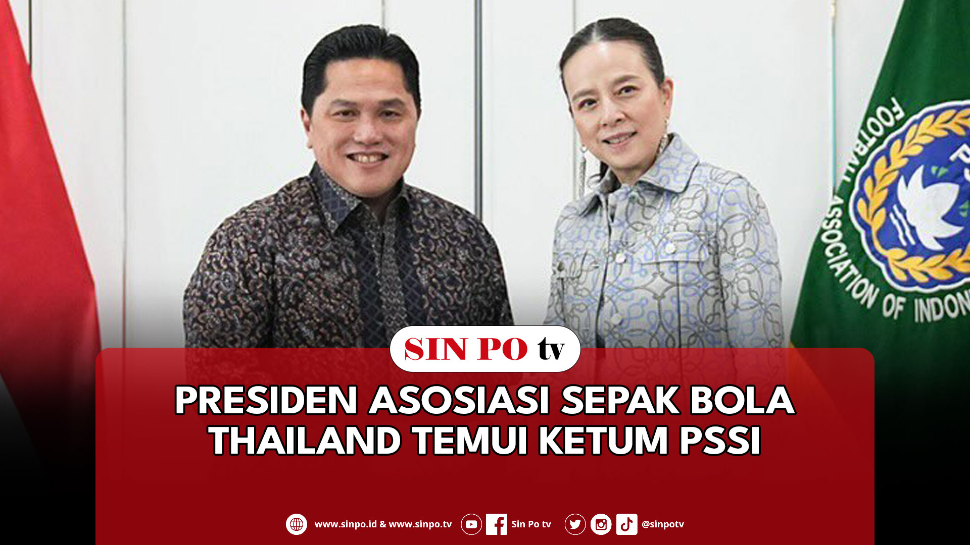 Presiden Asosiasi Sepak Bola Thailand Temui Ketum PSSI