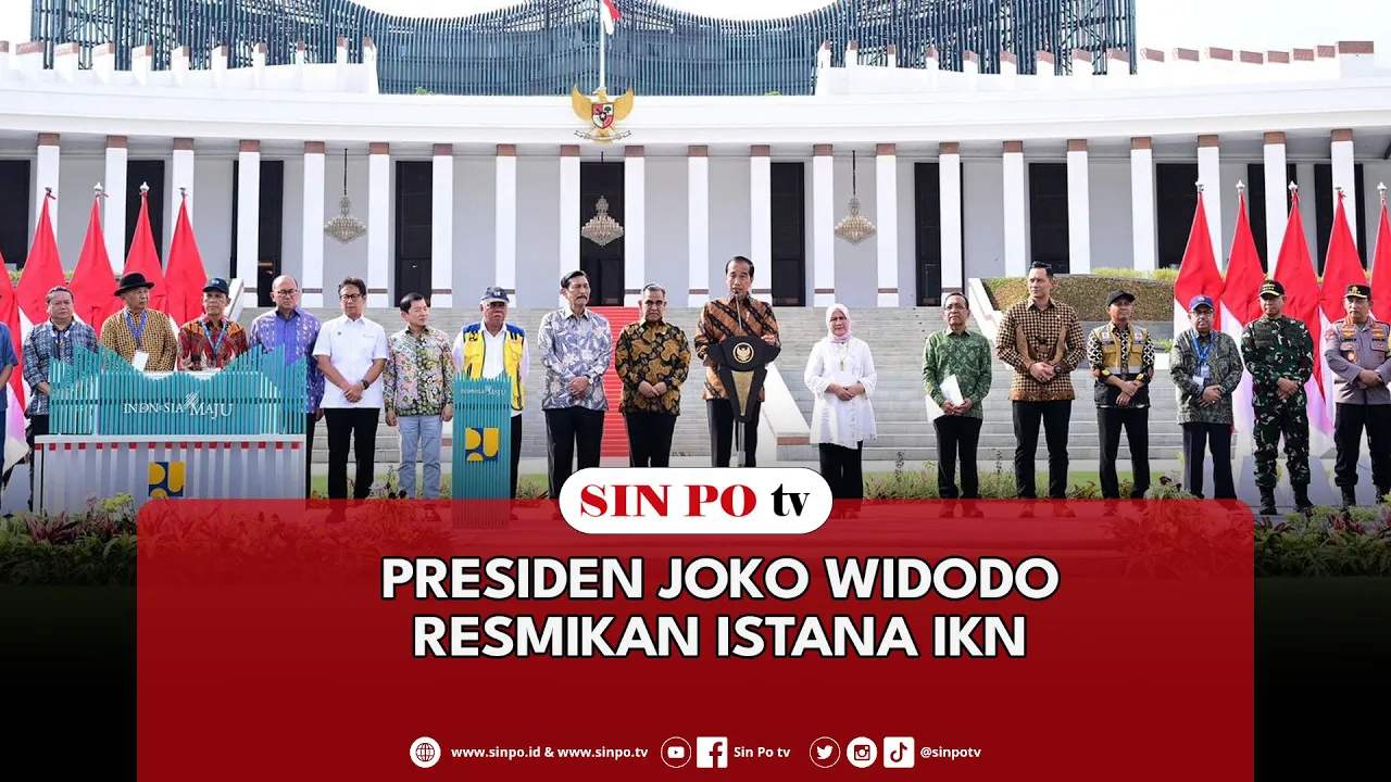 Presiden Joko Widodo Resmikan Istana IKN