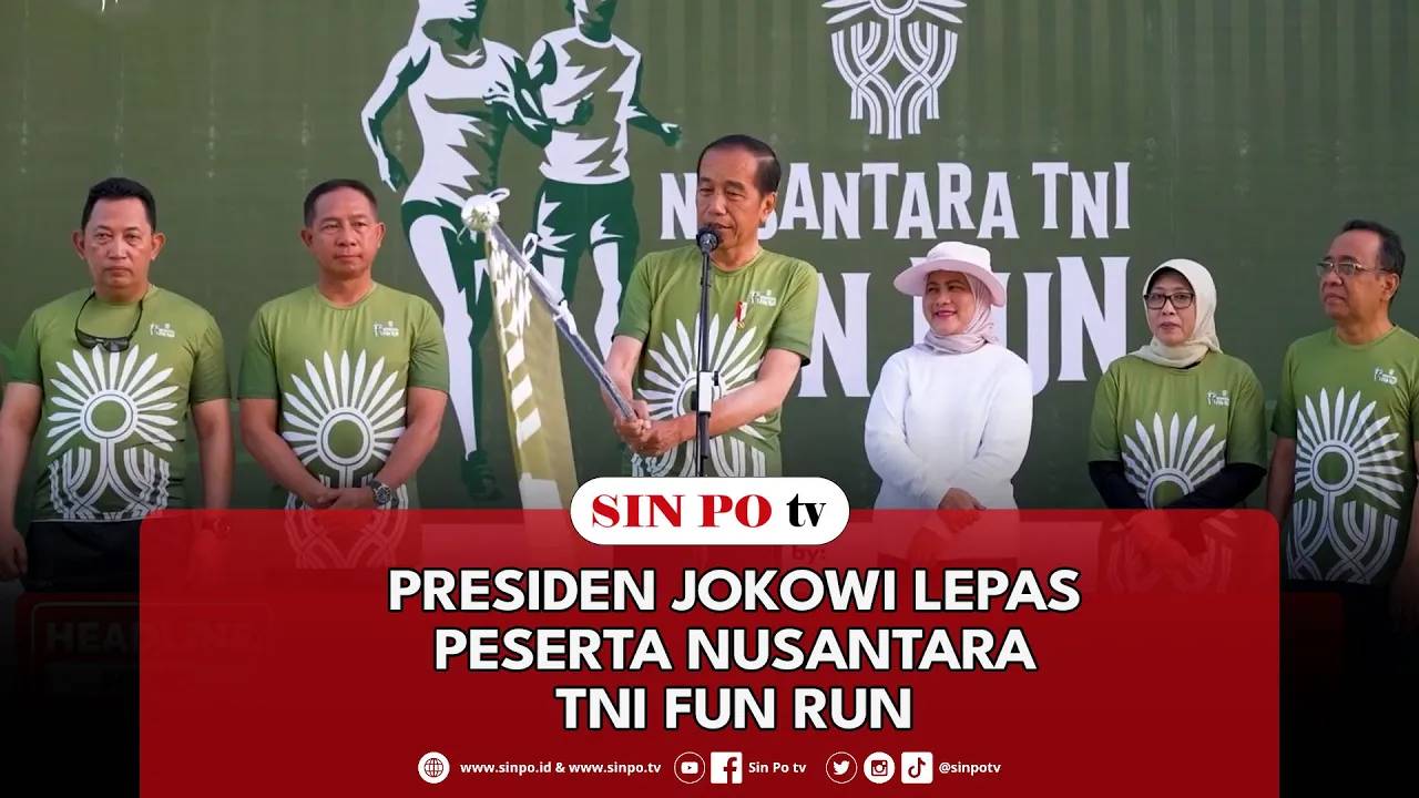 Presiden Jokowi Lepas Peserta Nusantara TNI Fun Run