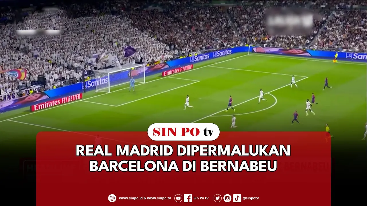 Real Madrid Dipermalukan Barcelona Di Bernabeu