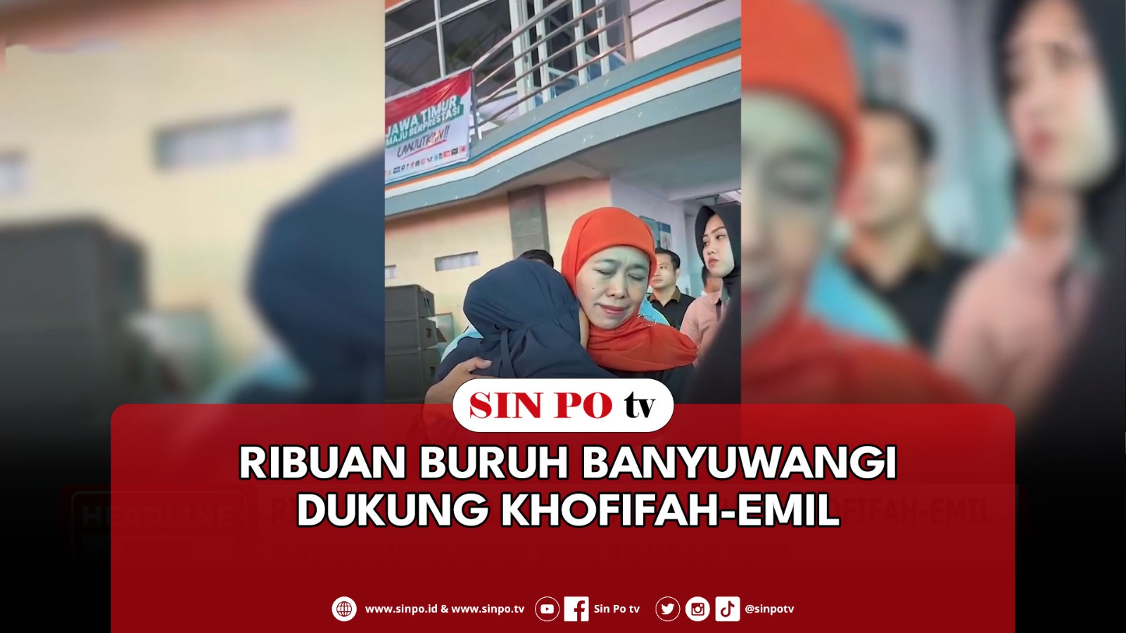 Ribuan Buruh Banyuwangi Dukung Khofifah-Emil