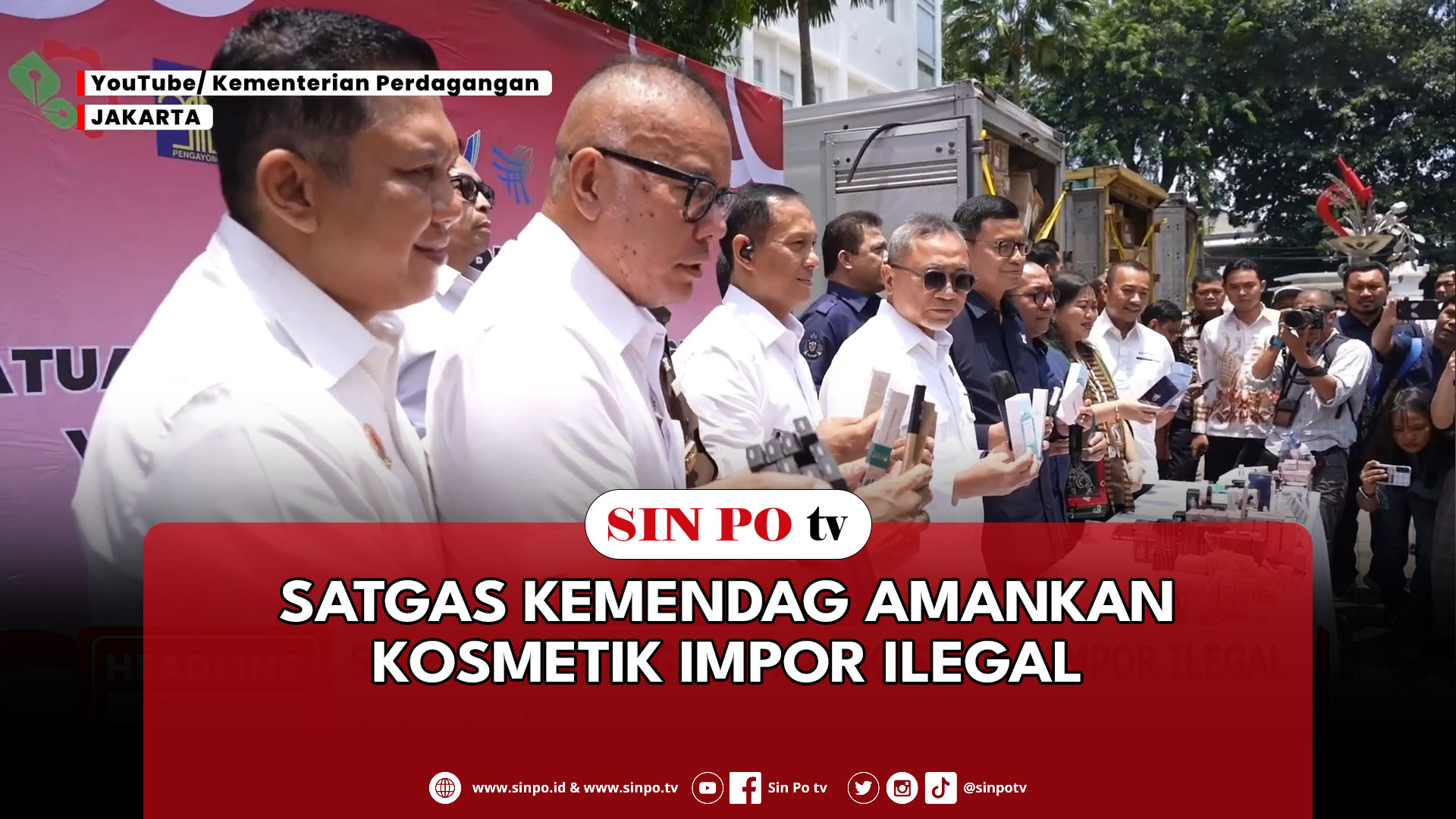 Satgas Kemendag Amankan Kosmetik Impor Ilegal