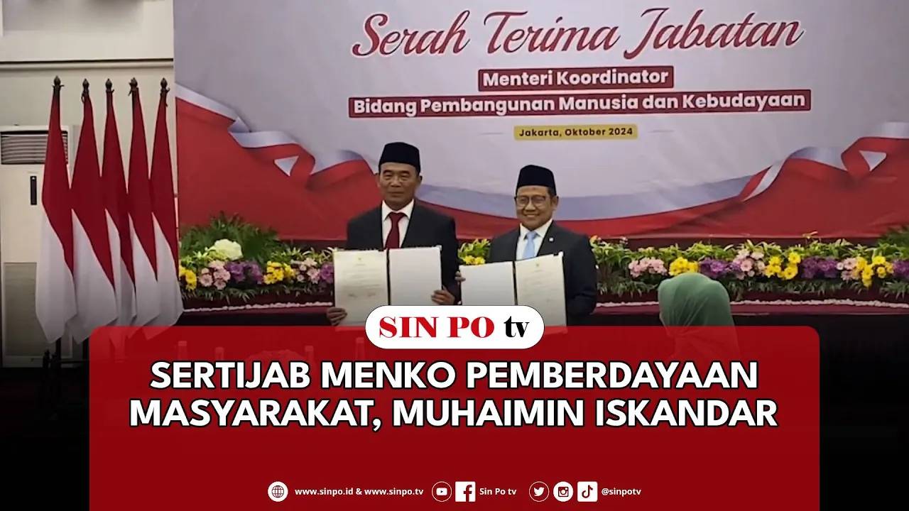 Sertijab Menko Pemberdayaan Masyarakat, Muhaimin Iskandar