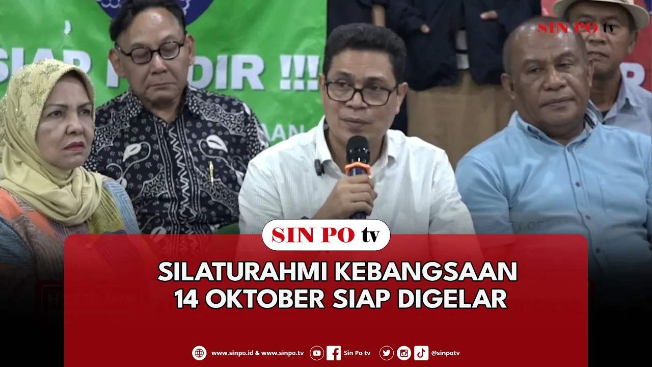 Silaturahmi Kebangsaan 14 Oktober Siap Digelar