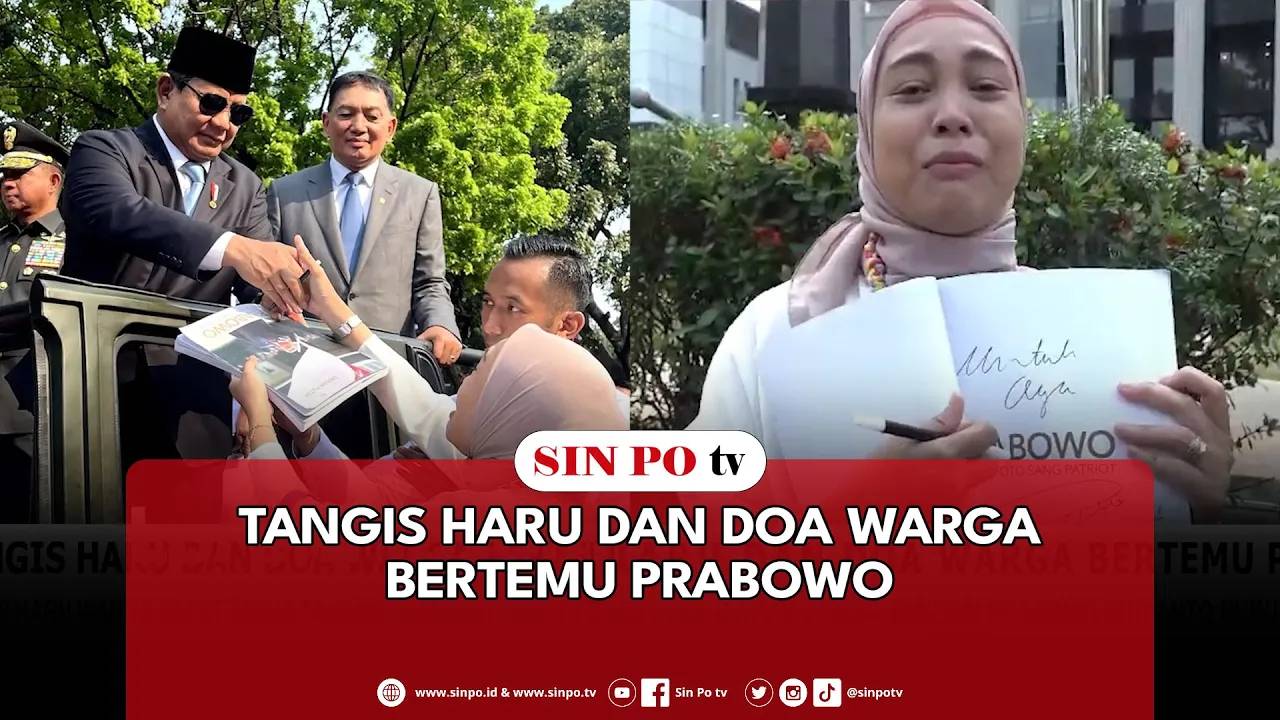 Tangis Haru Dan Doa Warga Bertemu Prabowo