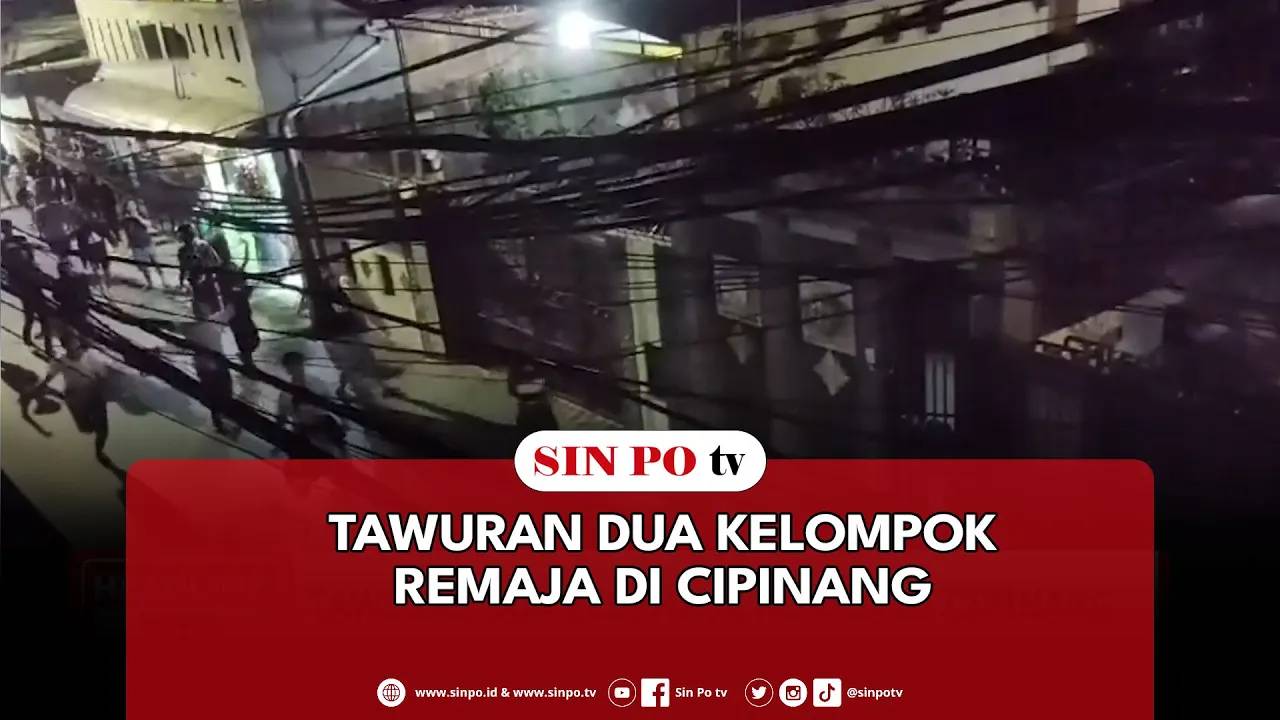 Tawuran Dua Kelompok Remaja Di Cipinang