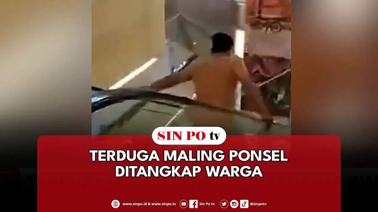 Terduga Maling Ponsel Ditangkap Warga