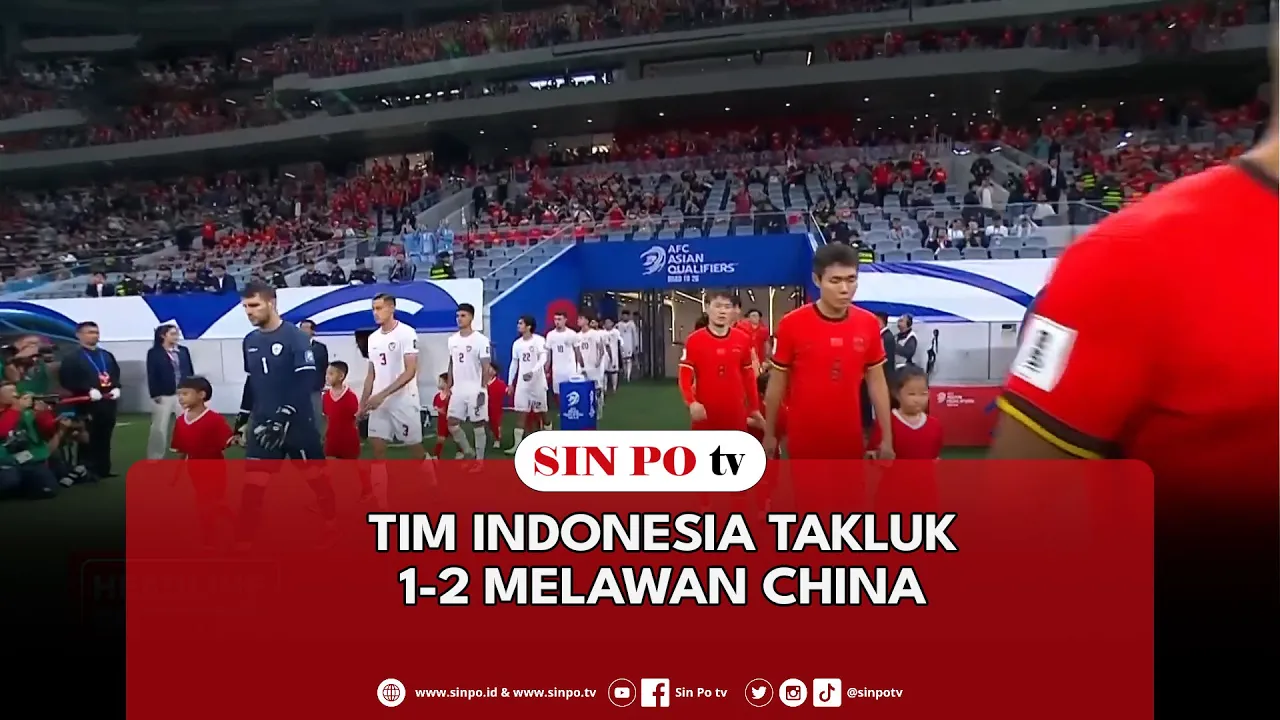 Tim Indonesia Takluk 1-2 Melawan China