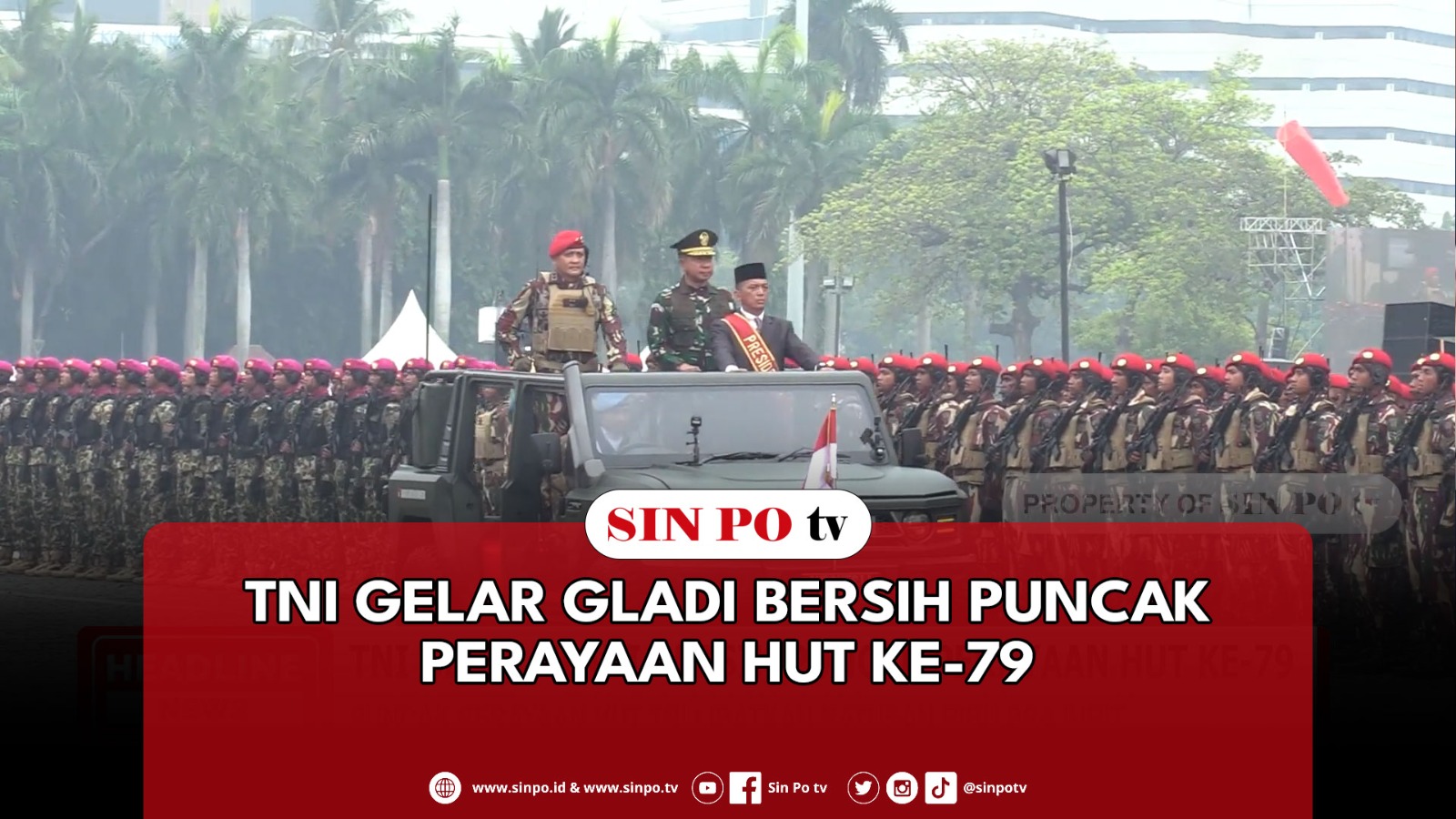 TNI Gelar Gladi Bersih Puncak Perayaan HUT Ke-79