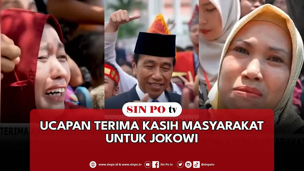 Ucapan Terima Kasih Masyarakat Untuk Jokowi