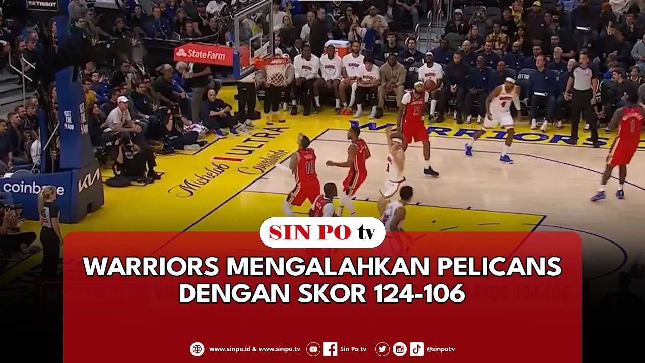 Warriors Mengalahkan Pelicans Dengan Skor 124-106