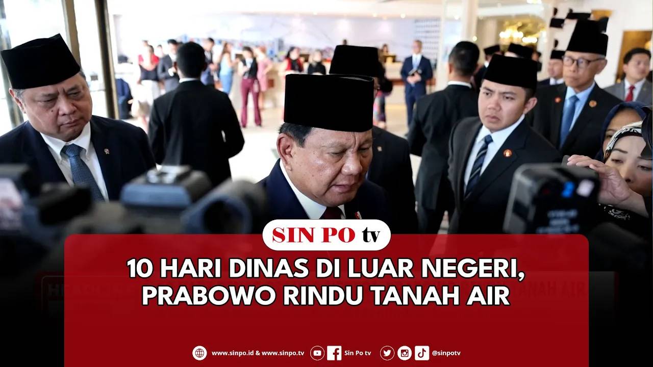 10 Hari Dinas Di Luar Negeri, Prabowo Rindu Tanah Air