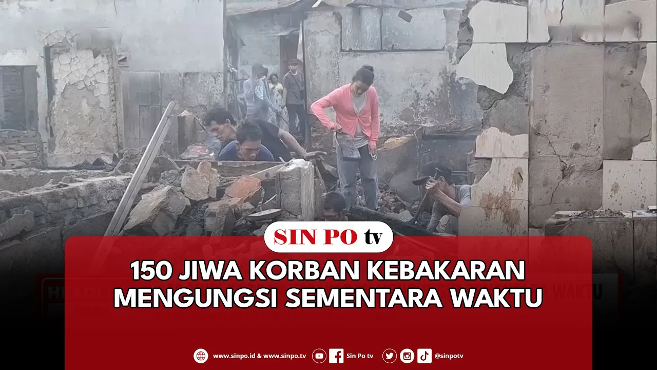 150 Jiwa Korban Kebakaran Mengungsi Sementara Waktu