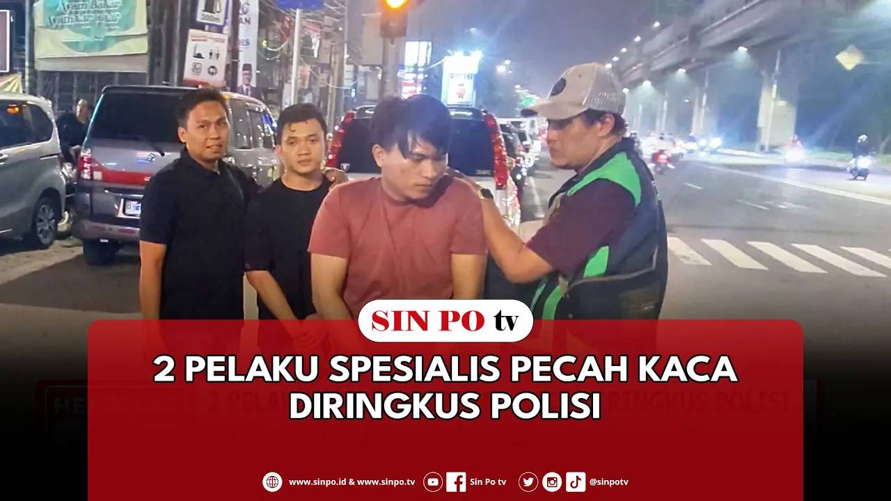 2 Pelaku Spesialis Pecah Kaca Diringkus Polisi