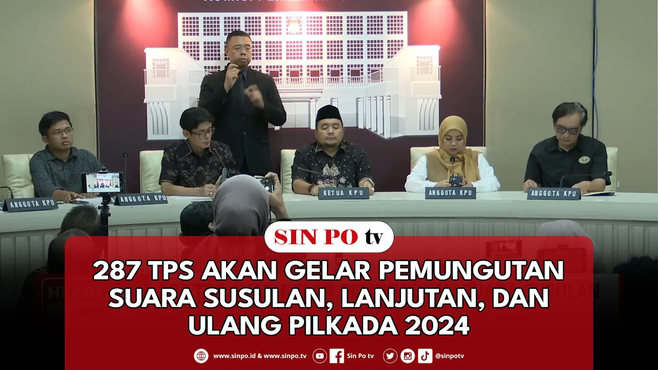 287 TPS Akan Gelar Pemungutan Suara Susulan, Lanjutan dan Ulang Pilkada 2024