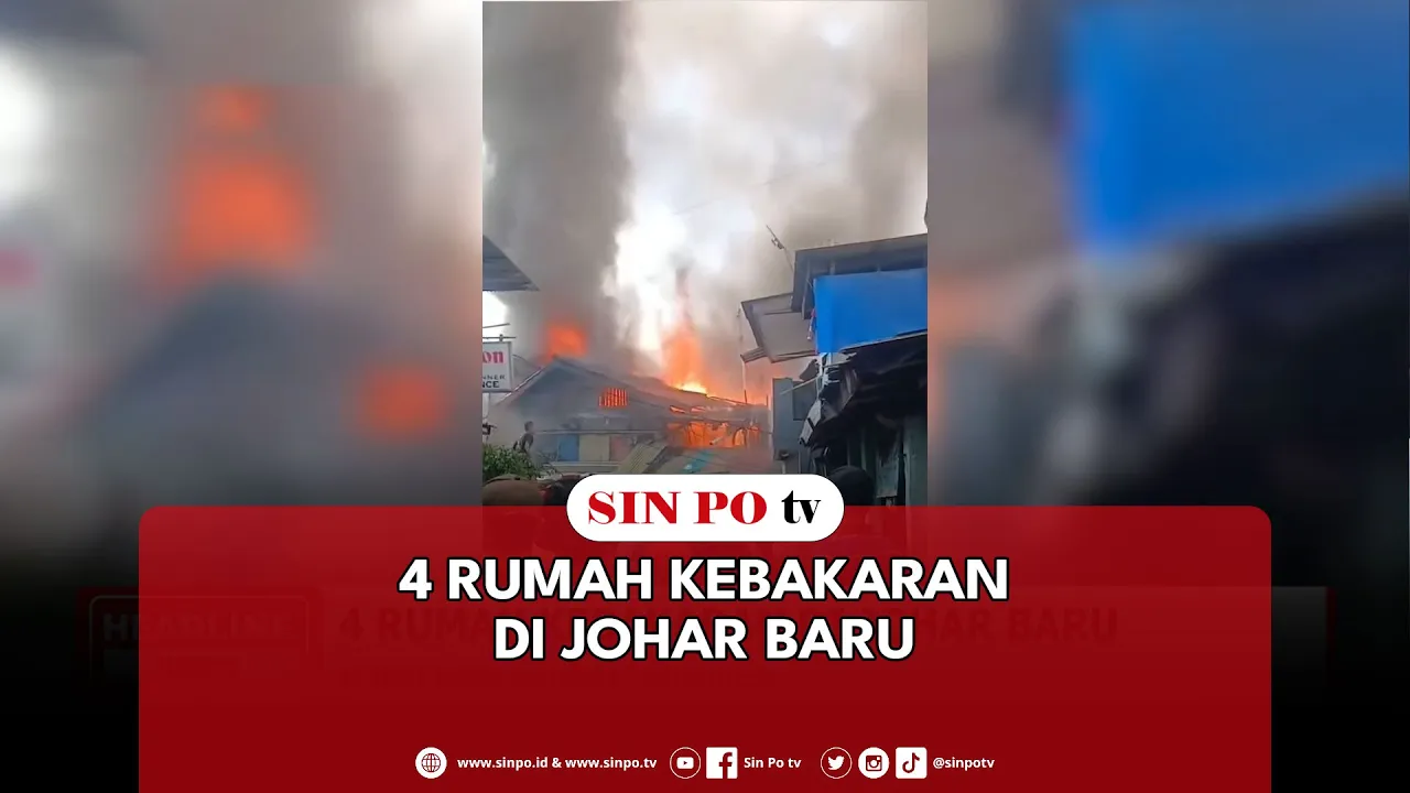 4 Rumah Kebakaran Di Johar Baru